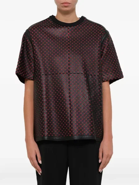 Top Givenchy din piele negru