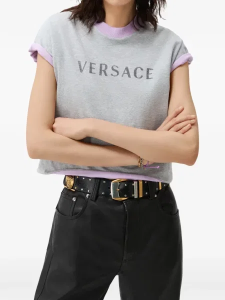 Tricou Versace cu imagine gri