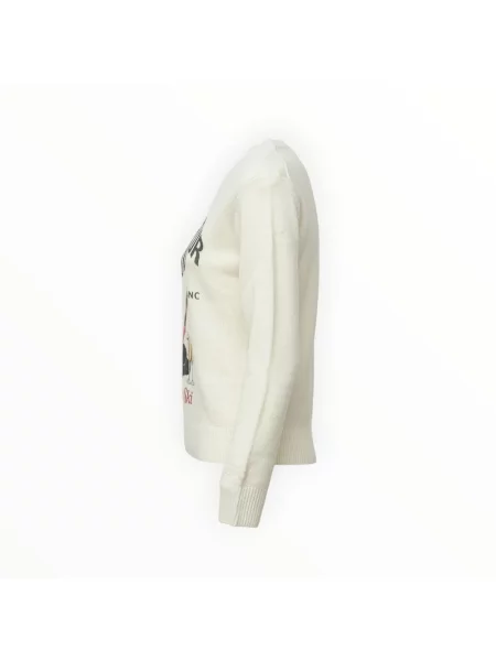Sweter Mc2 Saint Barth z kaszmiru biały