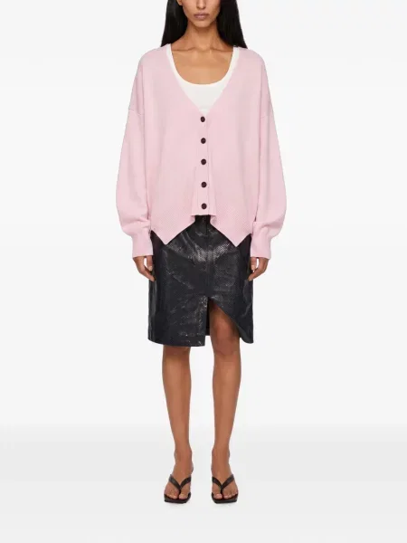 Cardigan Jil Sander cu decolteu în V roz