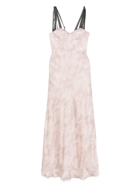 Rochie maxi Pinko din satin de costum