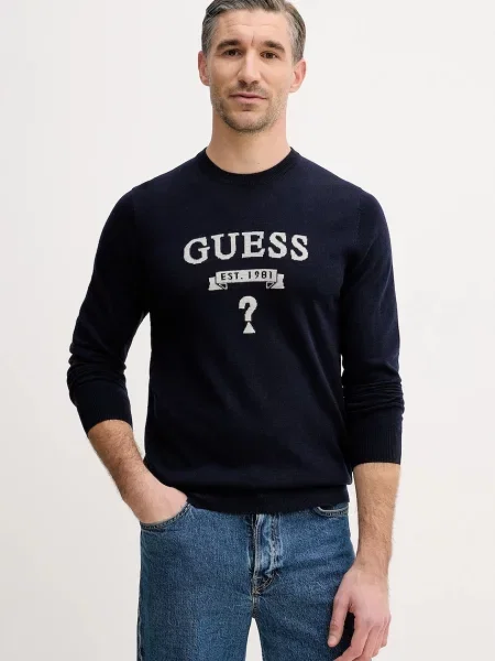 Guess pulover din amestec de mătase HAMMOND