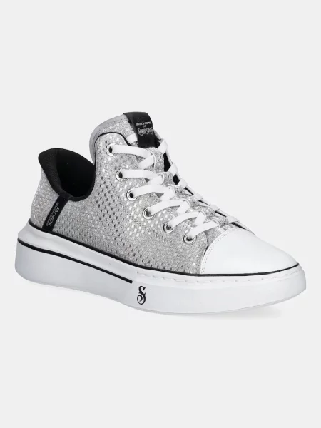 Ниски кецове Skechers SNOOP ONE DISCO сребристо