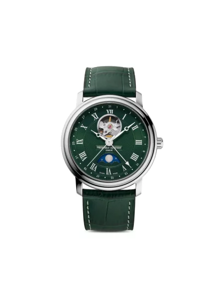 Ceas Frederique Constant cu motiv cu inimi verde