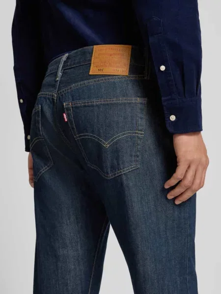 Jeansy straight leg Levi's 501 niebieskie