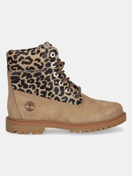 Kožené workery Timberland Premium 6 Inch Lace Up béžová