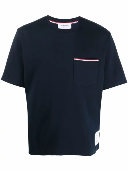 Tricou Thom Browne scurt albastru