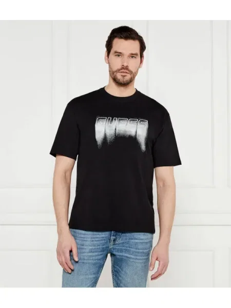 GUESS ACTIVE Tricou MOONDARL negru