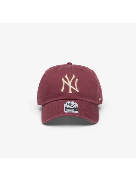 Capac Brand MLB Clean Up Contrast New York Yankees Cap Burgundy Universal
