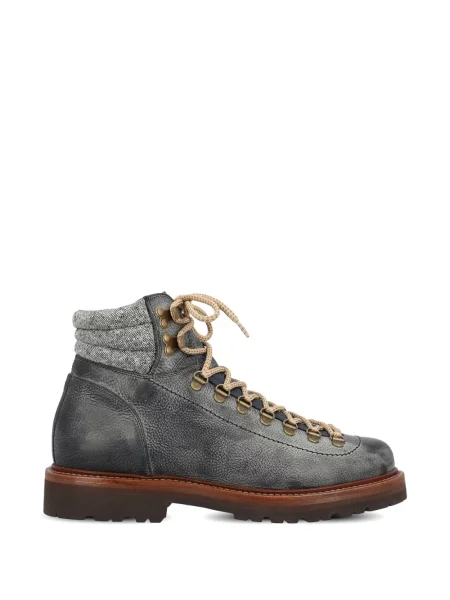 Botine Brunello Cucinelli din piele albastru