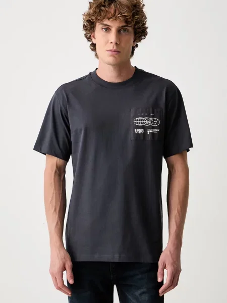 G-Star tričko Applique gr šedé