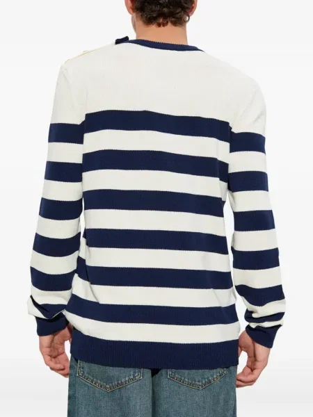 Pulover Balmain cu dungi negru