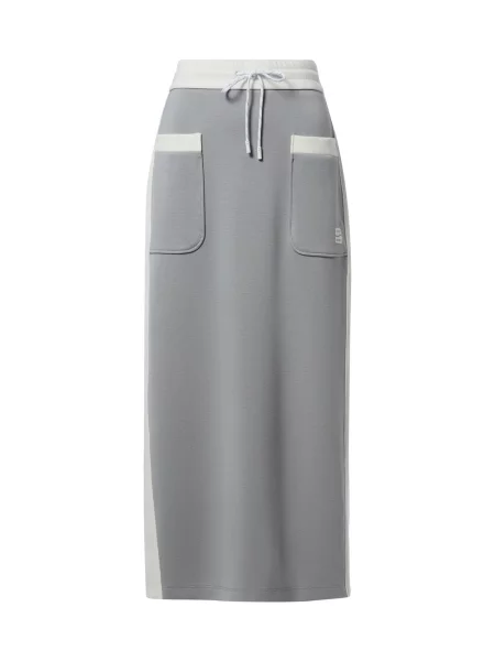 Marc Cain spódnica dresowa Kobiety jednolity 36 szary