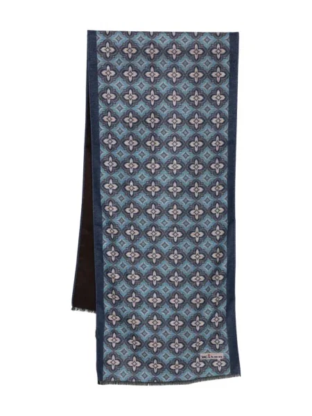 Fular Kiton cu model floral maro