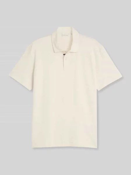Koszulka polo z czystej bawełny w kroju regular fit Model structured polo' Tom Tailor biała