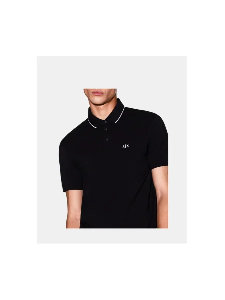 Armani Exchange Polokošeľa čierna