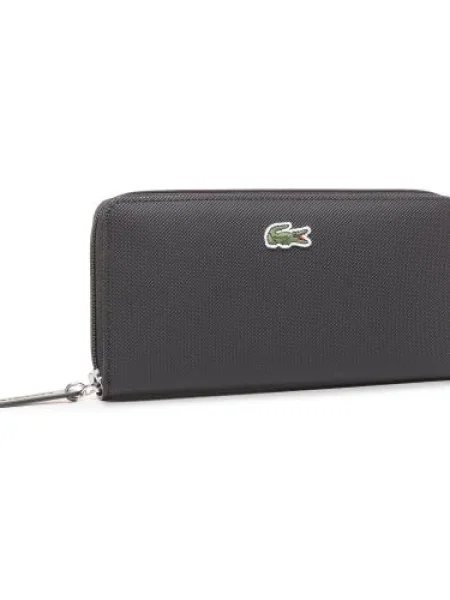 Lacoste Veľká dámska peňaženka L Zip Wallet čierna