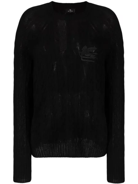 Pulover Etro cu broderie negru