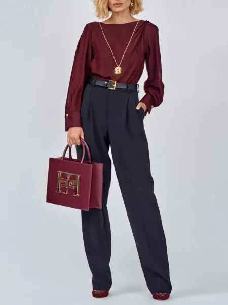 Блуза Elisabetta Franchi бордова