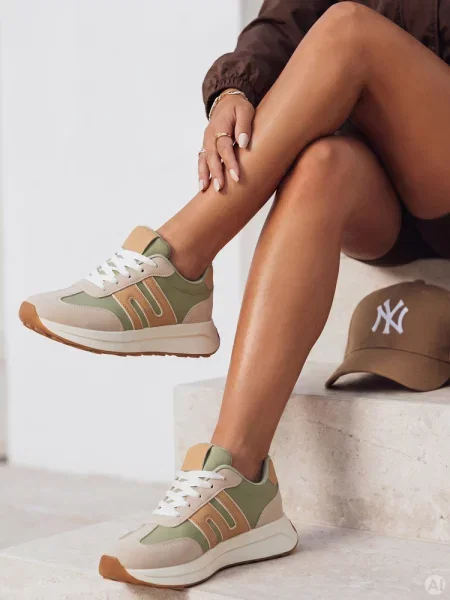 Sportowe sneakersy RETRODA Dstreet zielone