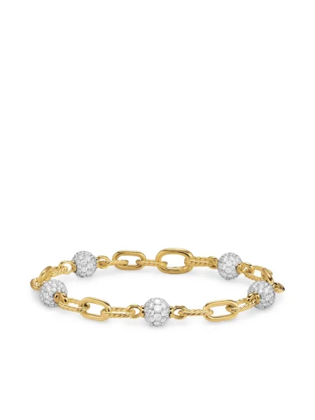 Brăţară David Yurman cu mărgele galben