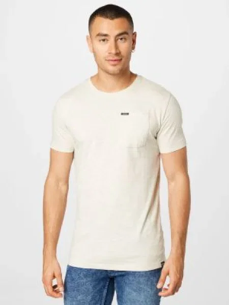 GARCIA Tricou crem / negru