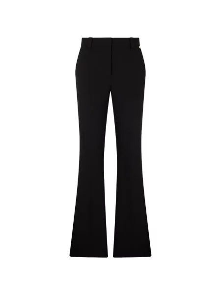 Pantaloni palazzo Liu Jo cu talie înaltă negru