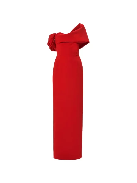 Rochie maxi Carolina Herrera roșu