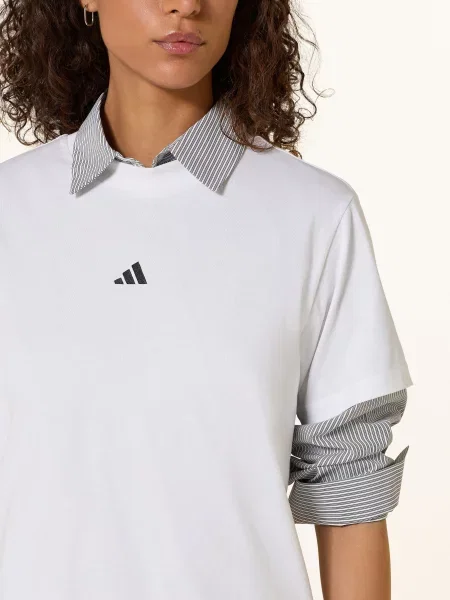 Adidas Koszulka Essentials Small Logo weiss biała