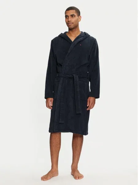 Tommy Hilfiger Szlafrok Granatowy
