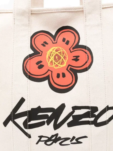 Шопинг чанта Kenzo на цветя с принт