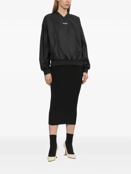 Hanorac Fear Of God Essentials cu imagine cu decolteu în V negru