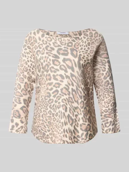 T-shirt z mieszanki z fakturowanym wzorem model Samara' Zabaione