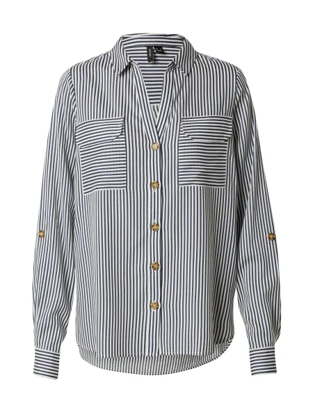 VERO MODA Bluză VMBumpy negru alb