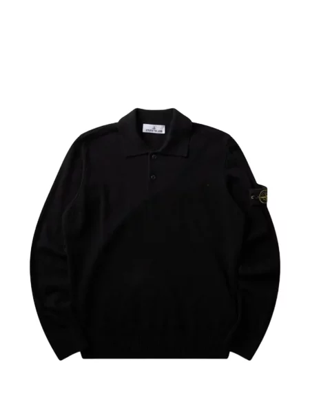 Pulover Stone Island de lână cu strasuri negru