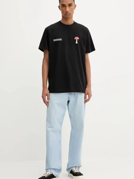 Футболка Pangaia з принтом чорний