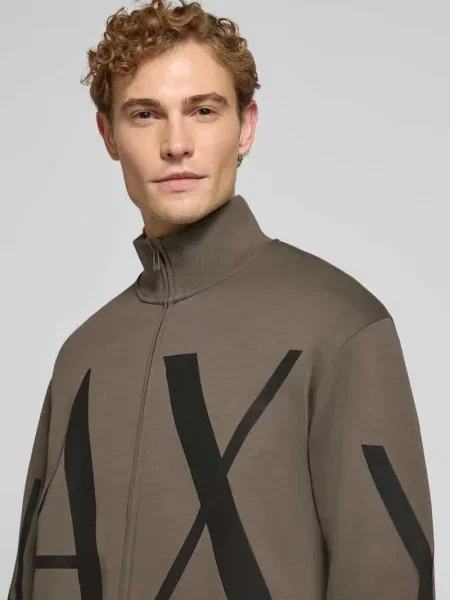 Bluza rozpinana z mieszanka bawełny Armani Exchange