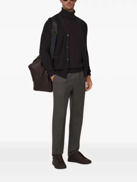 Cardigan Boggi Milano de lână maro