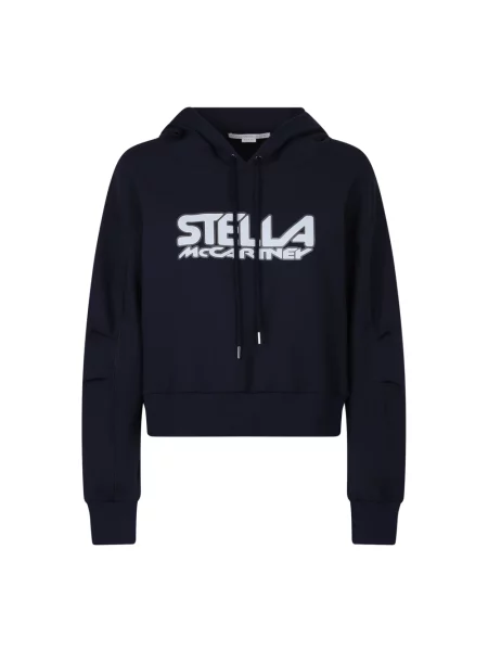 Bluza Stella Mccartney z nadrukiem niebieska