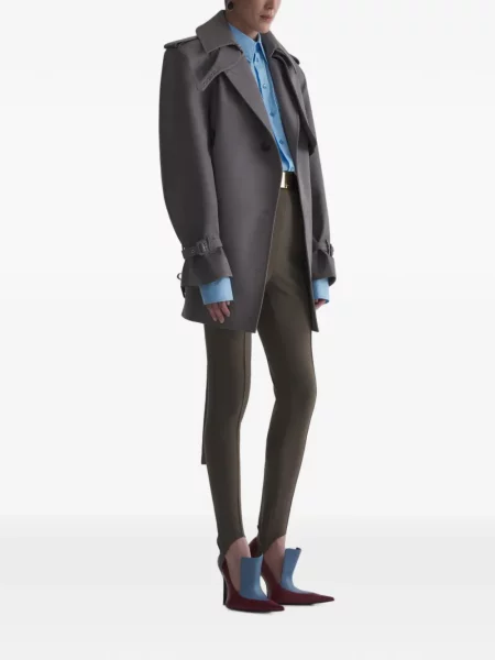 Scurt trenci Mugler gri