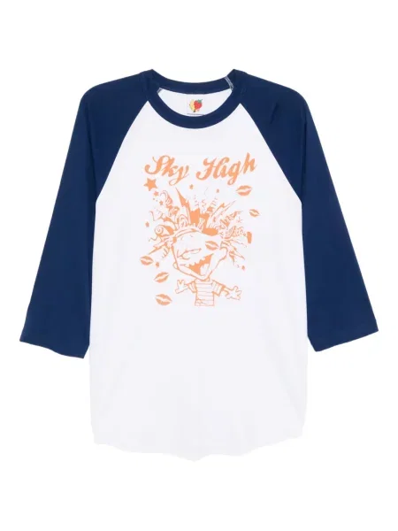Tricou Sky High Farm alb