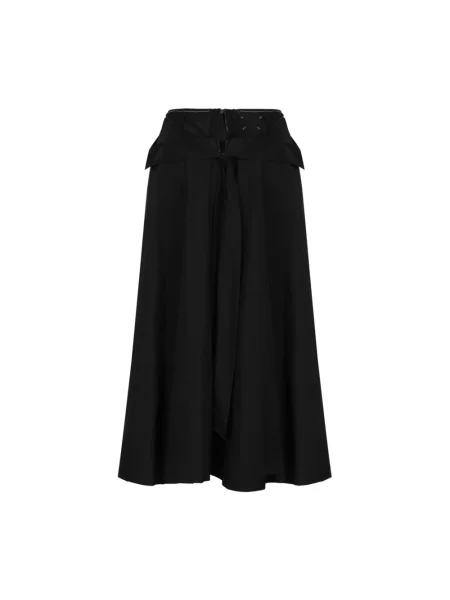 Spódnica midi Maison Margiela z kokardką z tafty czarna