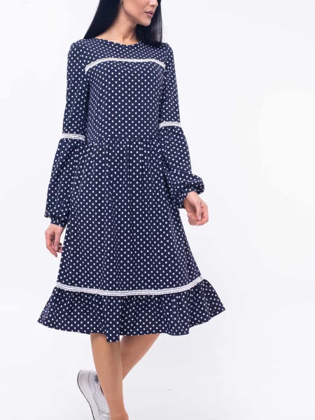 Сукня міді RiMari софтшел синій