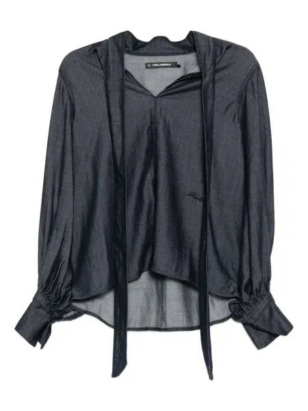 Дълго блуза Karl Lagerfeld синьо