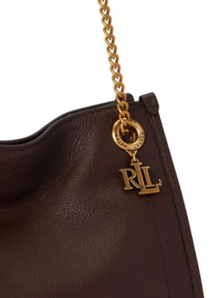 Lauren Ralph Lauren Torba za na rame BRDLY tamno smeđa