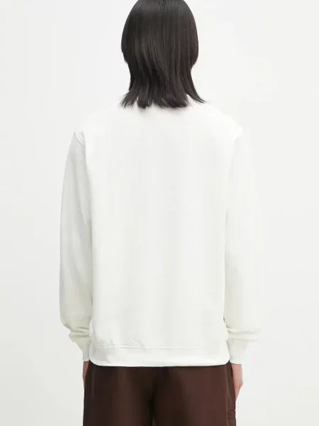 Mikina Drôle de Monsieur Le Sweatshirt Pique Tennis s aplikací bílá
