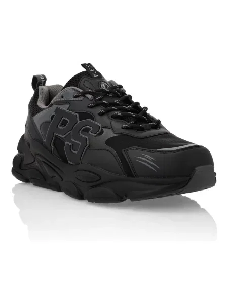 Sneakersy Plein Sport skórzane czarne