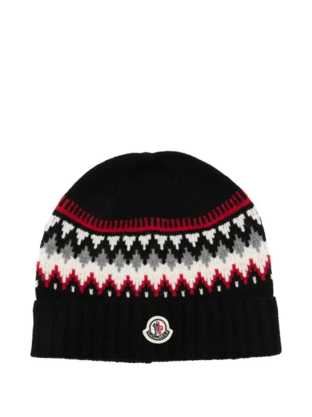 Czapka dziecięca Moncler Enfant czarna