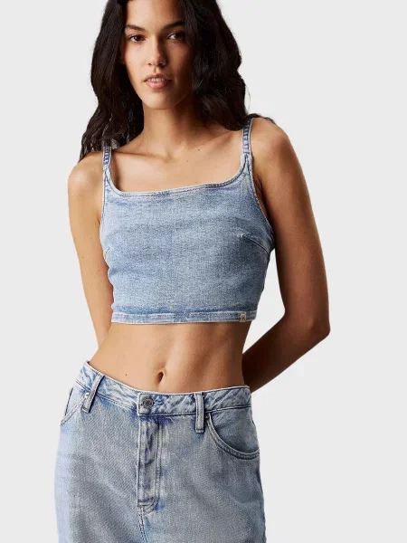 Топ Calvin Klein Jeans блакитний