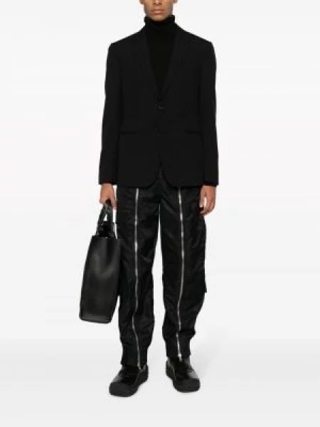 Vilnonis raštuotas švarkas Off-white balta